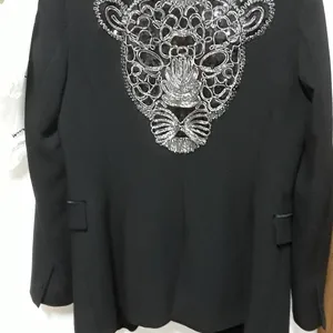 Eagle Leopard -Aufkleber für Kleidung, Schwarz und Goldaufkleber von Pailletten DIY -Accessoires für große Kleidungsstücken Scrapbooking 12 Hauptverkäufe Aguila Emblem - №9