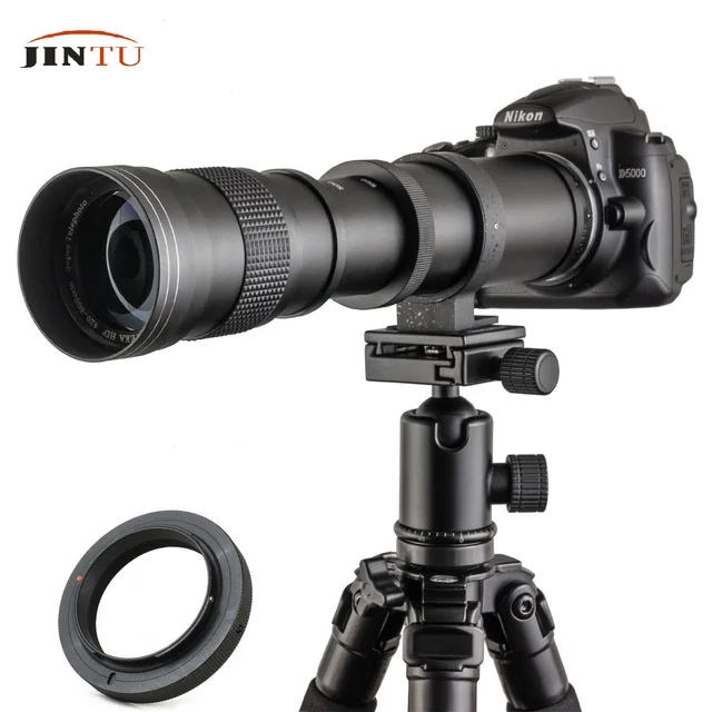 JINTU 420-800mm F/8.3-16 Super teleobiektyw z ręczną regulacją ostrości Obiektyw zmiennoogniskowy pasujący do lustrzanek cyfrowych Canon NIKON Samsung SONY NEX Fotografie