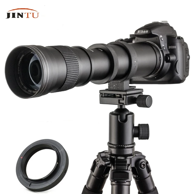 Jintu 420-800 f/8.3-16超望遠レンズ手動フォーカスズームレンズは、Canon,Nikon,Nikon,Samsung,Sony,nex,DSLRカメラphograpに適合します  - AliExpress