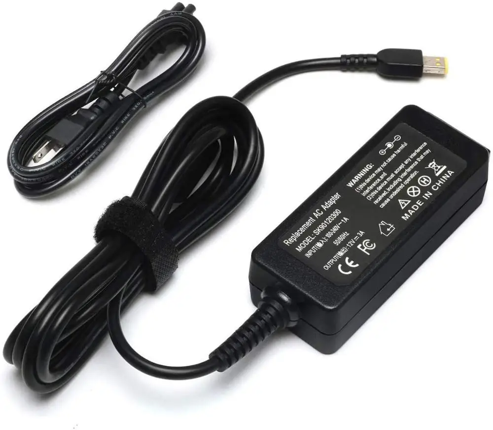 12V 3A small square port New 36W AC Adapter Charger For Lenovo ThinkPad Tablet 10 series Helix 1 2