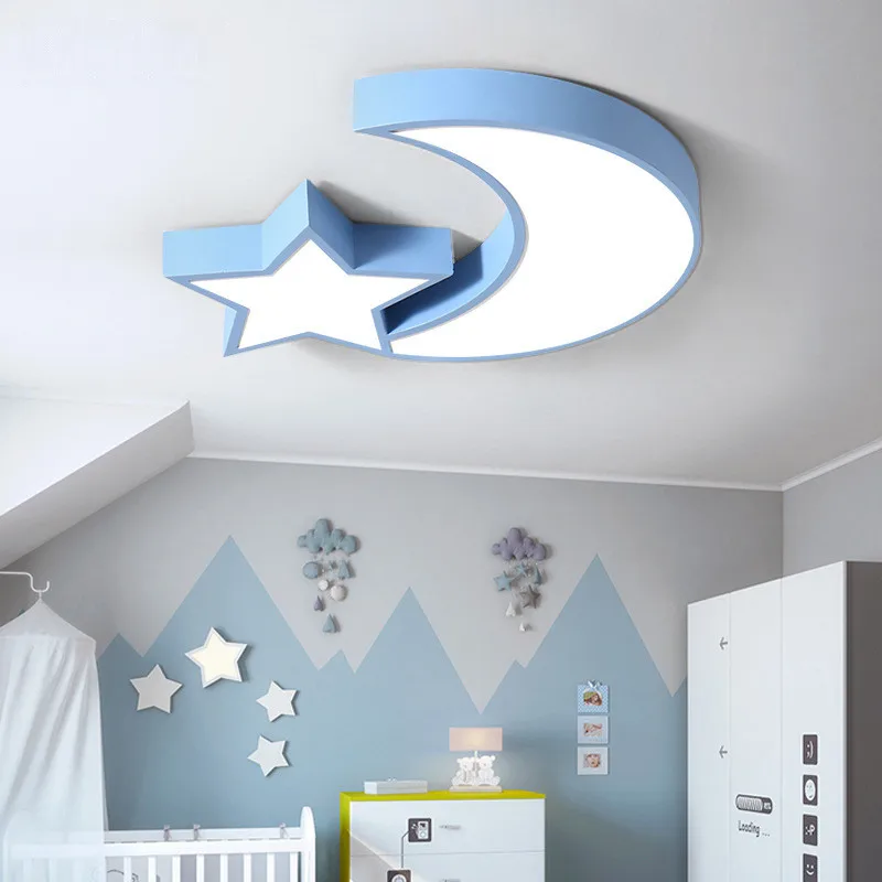 

Led Moon Star Roof Light Kids Bedroom Ceiling Light Child Room Ceiling Lamp Baby Room Ceiling Led Light Sleeping Room Light 110V