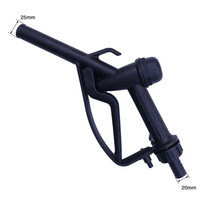 Plastic Manual Heavy Duty Fuel Nozzle Gun with Hook 25mm / 20mm 1