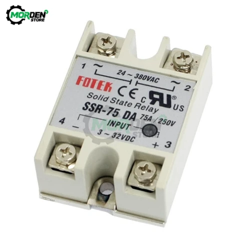 Imagen 2 del producto SSR -10DA 25DA 40DA 50DA 60DA 100DA DC Control AC SSR Relé de estado sólido monofásico