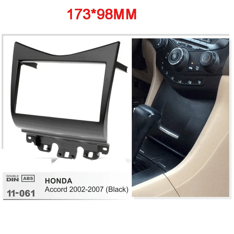 

Car Radio Fascia Frame Kit For HONDA Accord 2002-2007 CD Radio Stereo Audio Bezel Facia Panel Trim Dash Double Din Mount Kit