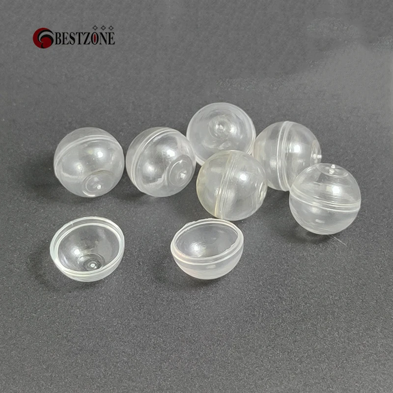 200Pcs/Lot 1.1Inch 28MM Diameter Full Transparent Toy Capsules Plastic PS Eggshell Empty Container Beautiful Balls Gift