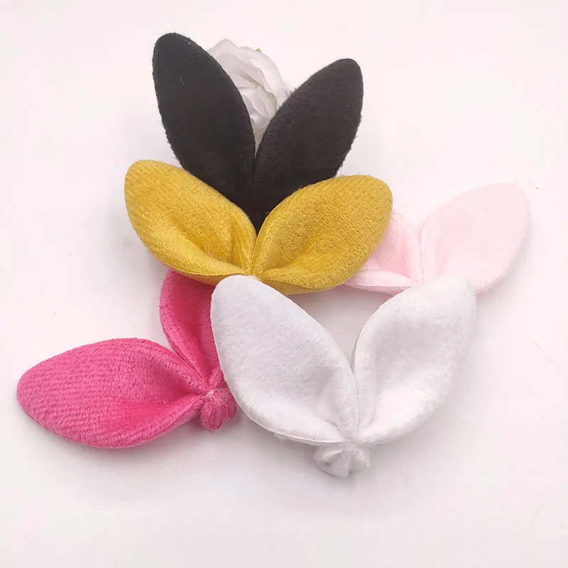 

50Pcs 7*6CM Felt Rabbit Ear Applique For DIY Clothes Shoes Hat Headwear Clips Crafts Decor Patches