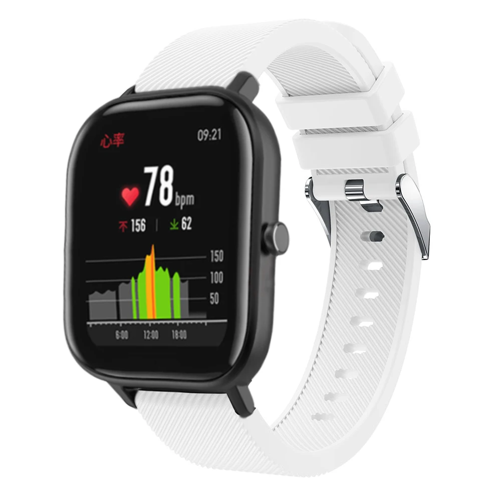 Correa de muñeca de silicona para Huami Amazfit GTS 2/Mini, pulsera deportiva para Xiaomi Amazfit Bip S/U / Pro / GTR