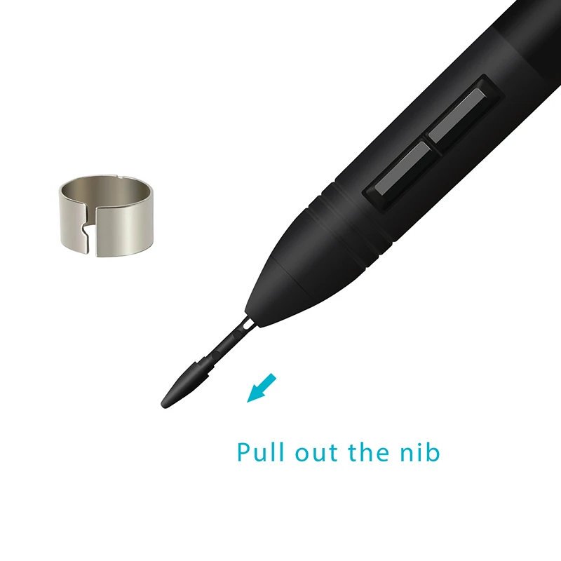 20 Pcs / Lot Standard Black Pen Nibs for HUION UGEE Funtuos Gaomon VIKOO LIJING Tablets Pen (P68 / P80)