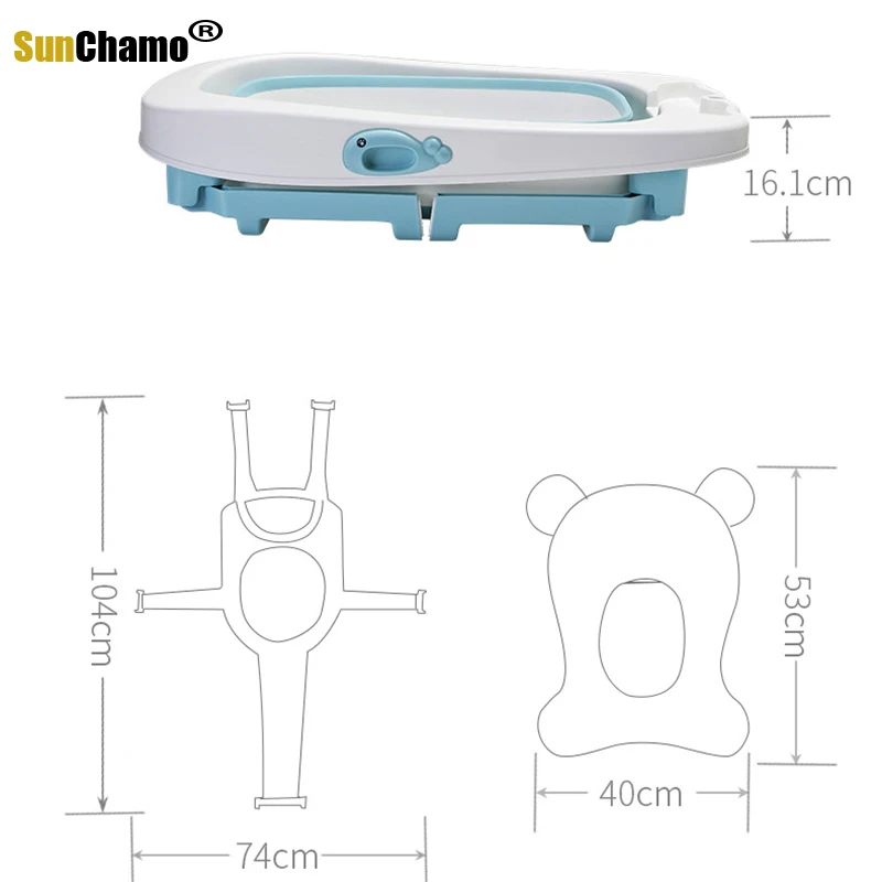 2022 Hot-sale Folding Baby Shower Bathtub Bathroom Accessories Safety Security Children Foldable Stand Non-Slip Shower Bathtub