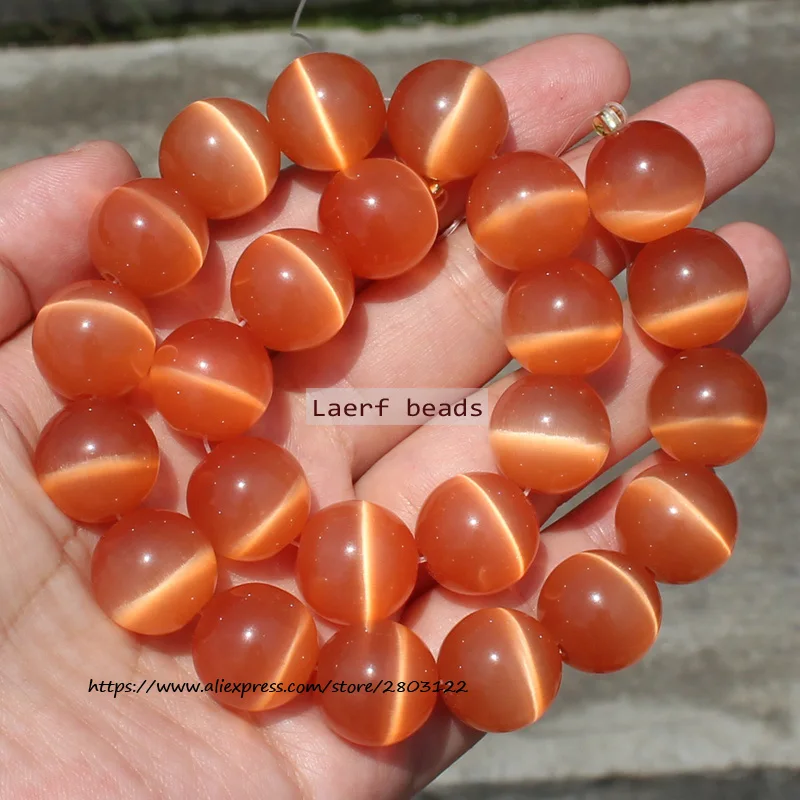 16mm Many color Natural Cat's Eye Round Loose Beads, For DIY Jewelry Making !We provide mixed wholesale for all items!