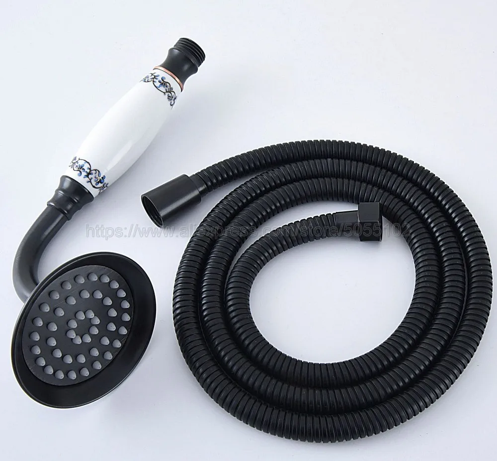 Oil Rubbed Bronze Telephone Style Bathroom Shower Head Water Saving Hand Held Shower Head Spray &1.5m Hose zhh074