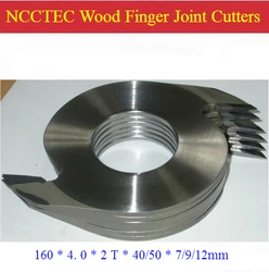 [4mm thickness] 1 pcs of 6.4'' carbide wood cut on finger joint cutters |160*2T*4.0*40/50*7/9/12 mm for woodworking table saw