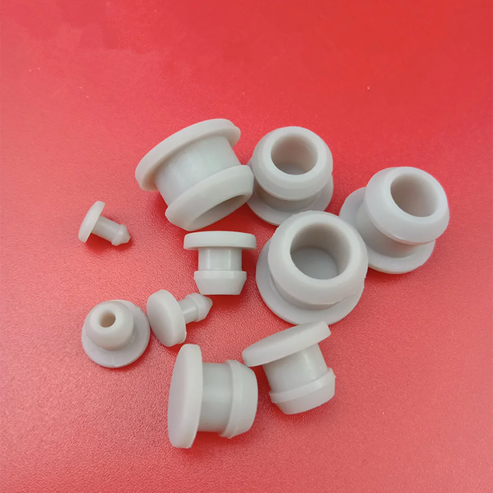 Gray Silicone Rubber Hole Plugs 2.4mm to 14mm T Type Blanking End Cap Inserts Seal Plug Stopper