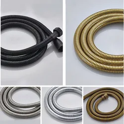 Brushed Nickel 150cm G1/2 Shower Hose Bathroom Accessories Brass Flexible Hose bath contect hand shower Nzh03