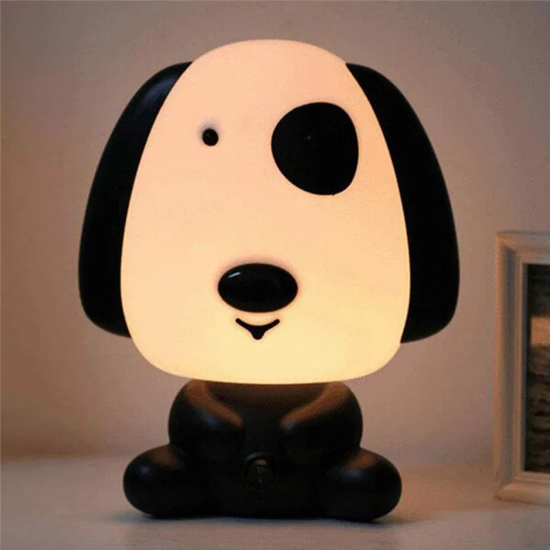 Cartoon panda LED Night light bear Rabbit Dog Table Desk Lamp Kids Baby Sleep Lamp For Bedroom bedside indoor Decoration Lamp