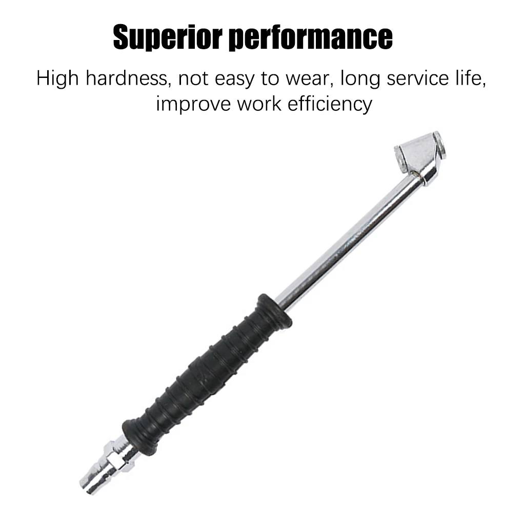 Rubber Handle Inflator Air Tire Inflator 220 PSI Car Tire Metal Tool Car Van Bike Tire Adapter Air Tyre Connection Compressor