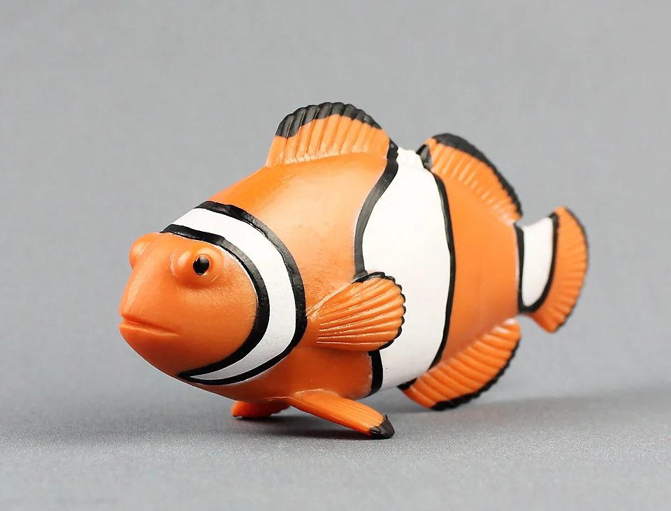 new simulation fish model plastic real life Clownfish gift about 12X3.6X5cm xf3030