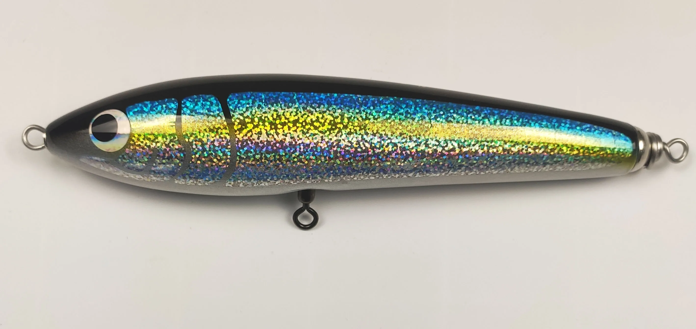 carpenter fishing lures Blue fish Carpenter Wood Floating Popper Stickbait Fishing Lure for Medium  And Heavy Popping for GT, Kingfish, BluefinTuna