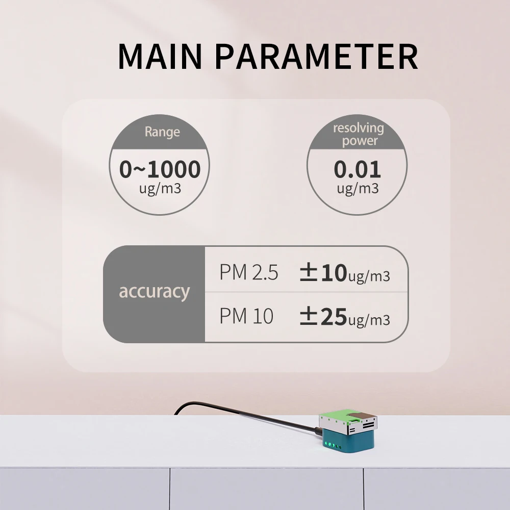 Jaalee JPM-U Wireless WiFi pm2.5 pm10 Air quality detector Alarm Alerts