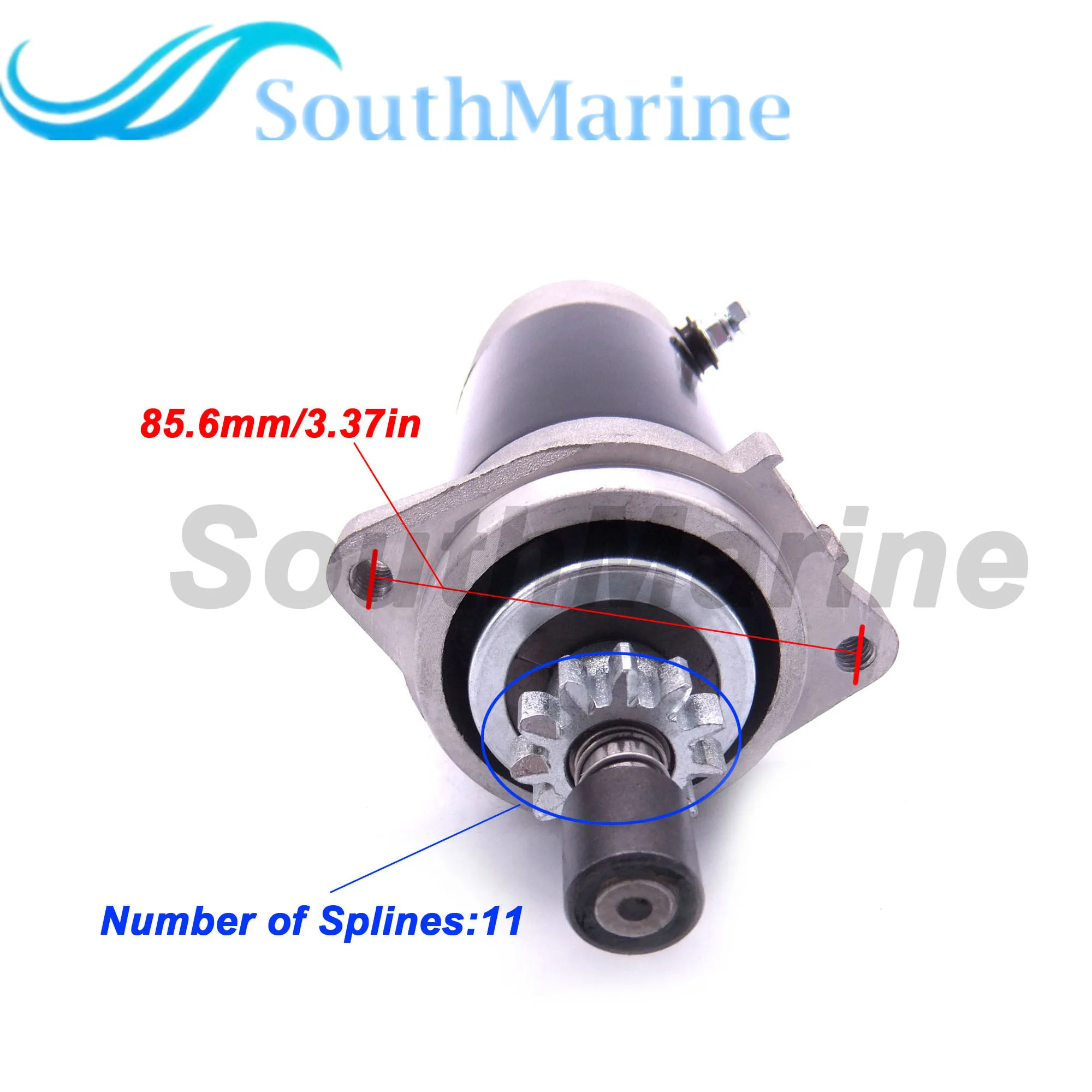 Boat Motor 689-81800-13 689-81800-12 689-81800-11 Starter Motor for Yamaha 25HP 30HP Outboard Engine, 18-6410