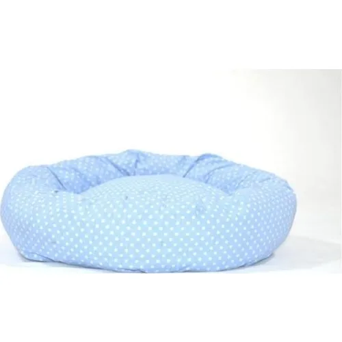 Astral Soft Polka Dot Grommet Cat Dog Bed Cushion-Blue