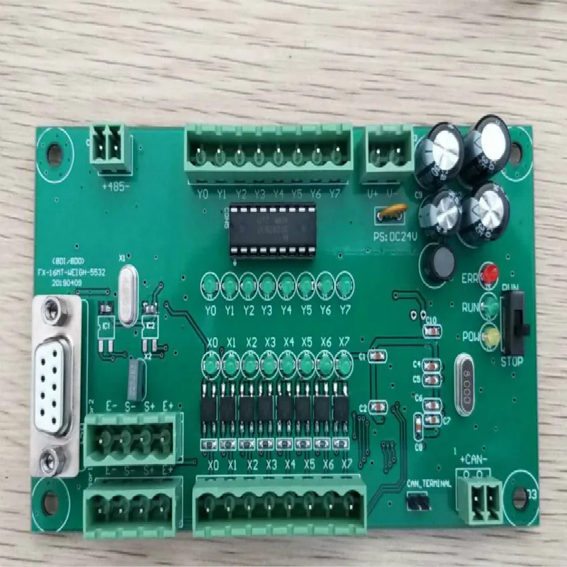 بدون مستشعر الوزن وحدة تحكم PLC الثقيلة FX2N-16MTCAN حافلة 300,000 الفهرسة RS485