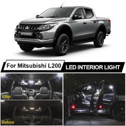 Canbus Interior LED Dome Map Reading Light Kit For Mitsubishi L200 Platform Chassis Triton MQ KJ KK KL 2014-2020 Vehicle Bulb