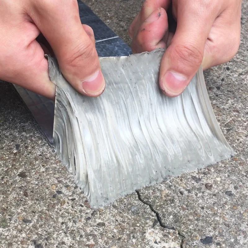 Aluminum Foil Butyl Rubber Tape High Temperature Resistance Waterproof Tape Roof Pipe Repair Stop Leak Sticker 3-10M
