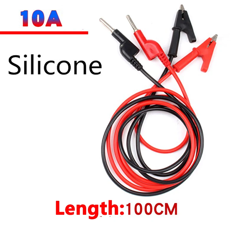 40A output line Banana Plugs To Crocodile Clamps Test Leads Line DC Power Supply Alligator Clips Test Lead Cable Wire 120cm