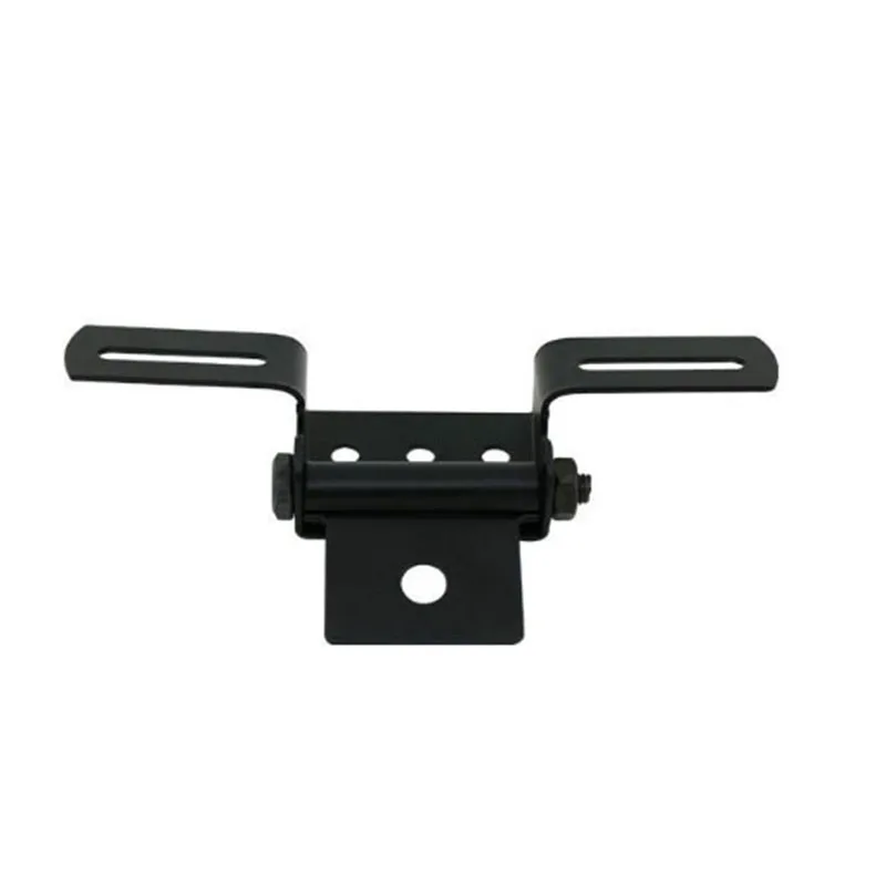 DHBH-Marco de matrícula plegable ajustable para motocicleta, Universal, Blcak