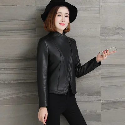 Top brand Fashion Genuine New Sheep Leather Jacket H57  high quality