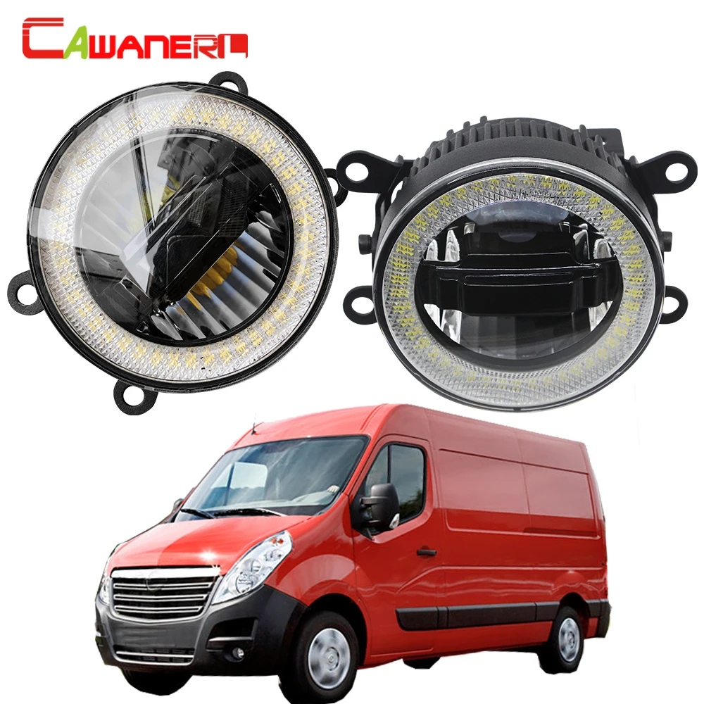 

Cawanerl For Opel Movano 2000-2010 Car 3in1 Function LED Light Fog Lamp Angel Eye DRL Daytime Running Light 12V Accessories