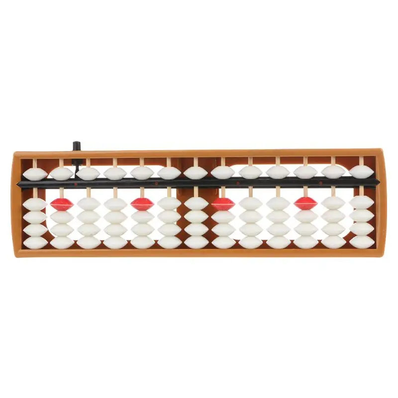 Portable Japanese 13 Digits Column Abacus Arithmetic Soroban Caculating School Math Learning Tool