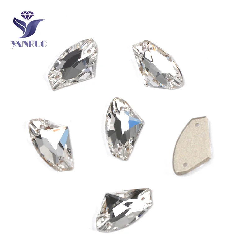 YANRUO 3256 Galactic AX Crystal DIY Sewing Crystals Glass Stones Sew On Stones Dresses For Garment Accessories