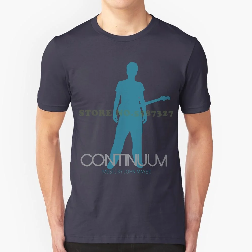 Good Quality Brand Cotton Shirt Summer Style Cool Shirts New Popular John Mayer Continuum Men's Black T Shirt S-3xl