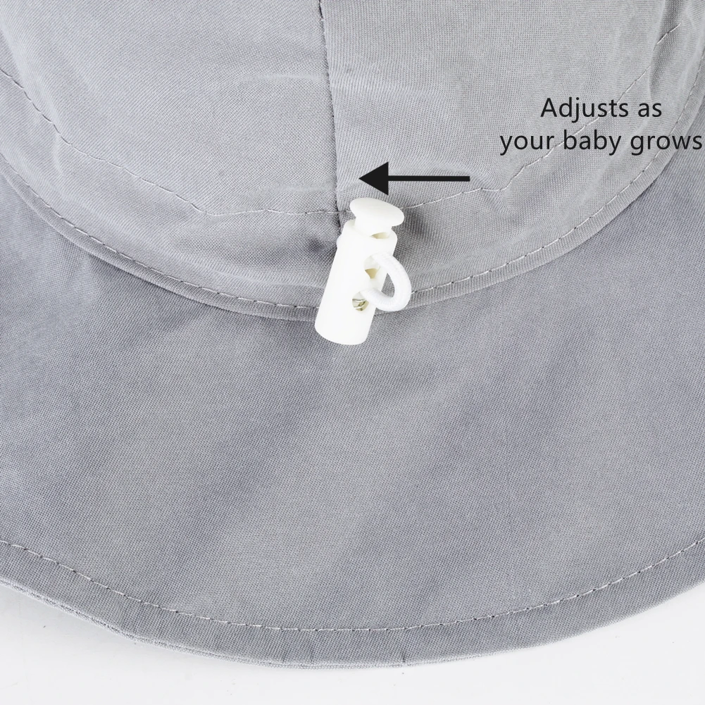 Connectyle Baby Girls Sun Hat Wide Brim Lightweight Adjustable Packable UV Sun Protection Outdoor Travel Bucket Play Hat