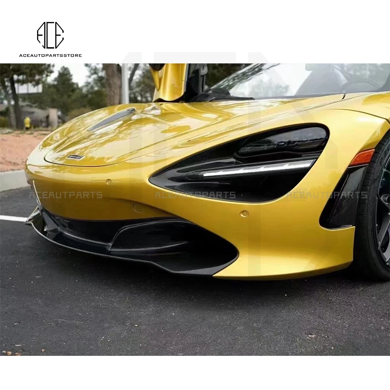 High quality Carbon Fiber Front Bumper Air Intakes For McLaren Side Air Scoop Tuyere Trim Vent fit for 720S Coupe Decoration