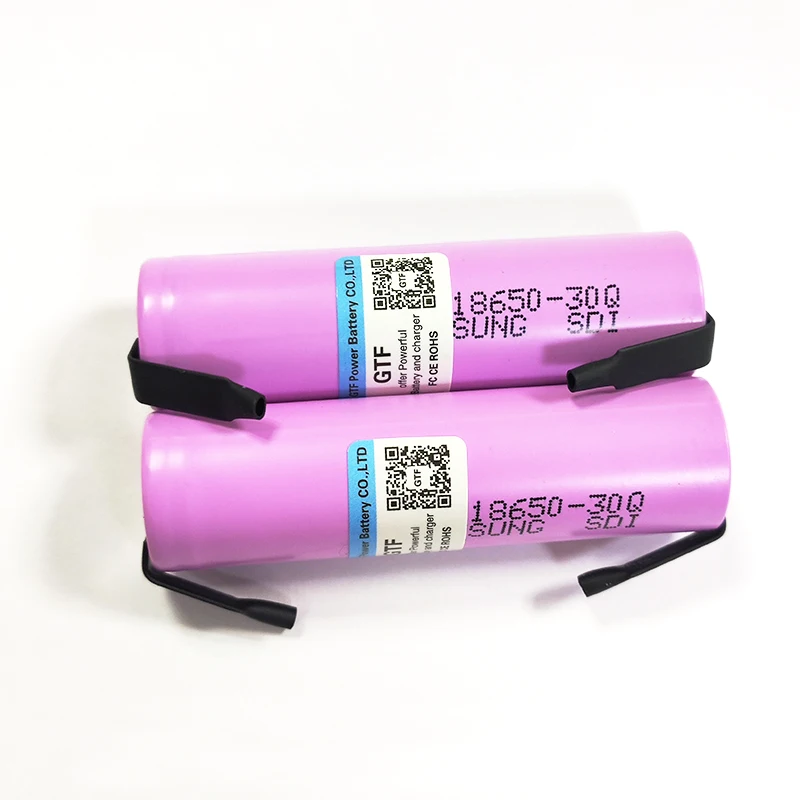 3000mah 18650 bateria 3.7V INR18650 30Q akumulator litowo-jonowy do latarka LED bateria do latarki z DIY nikiel arkusz