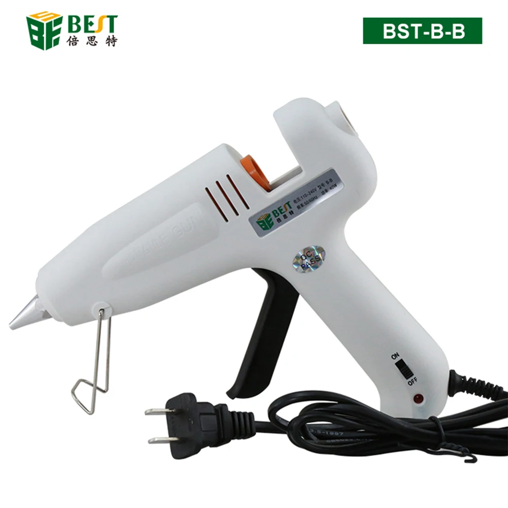 

Hot Gun Glue Hot Mlet Gun 40W 60W 80W Electric Heat Gun Handware Tool Use 11mm Glue Sticks High Temp Heater Craft Repair Tool