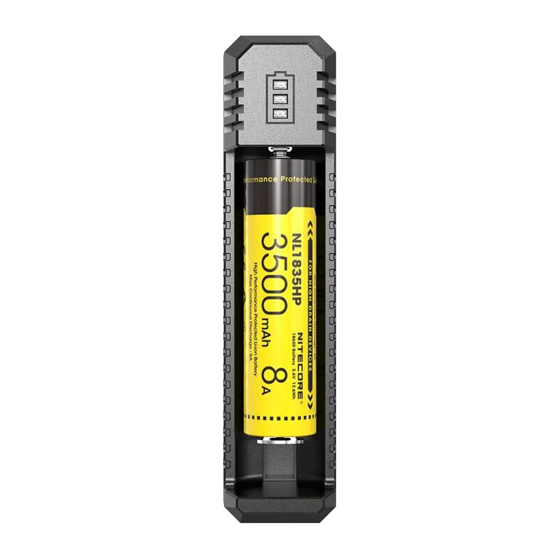 الأصلي NITECORE UI1 المحمولة USB ليثيوم أيون شاحن بطارية تيار مستمر 5 فولت/1A 5 واط ليثيوم أيون/IMR 21700 بطارية شاحن متوافق ل 3.7 فولت