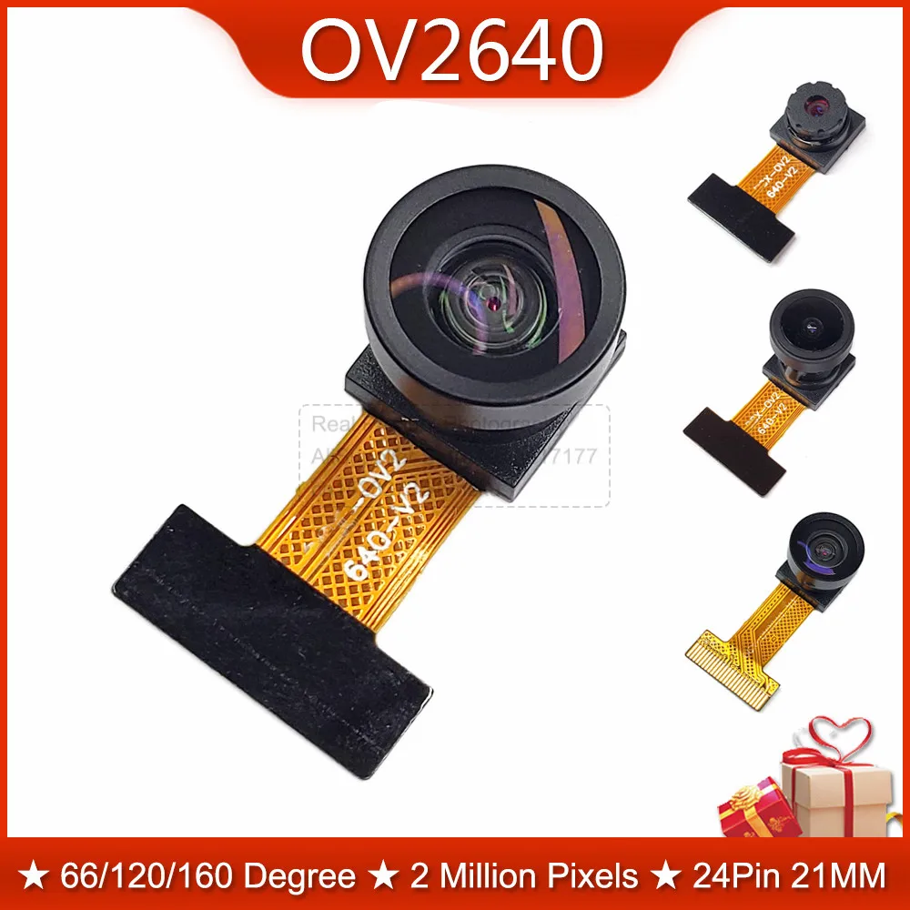 OV2640 21MM Camera Module for ESP32-CAM Camera Module 30 66 120 160 Degree Next 850nm Night Vision 24PIN 0.5MM Pitch