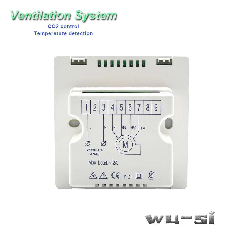 Indoor air quality monitor CO2 regulator with RS485