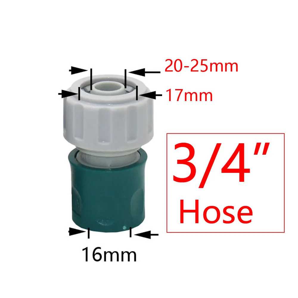 1/2 3/4 1 Cal wąż ogrodowy szybkie złącze 32/20/16mm rury złącze redukcyjne zatrzymać wodę wspólne System nawadniania Adapter