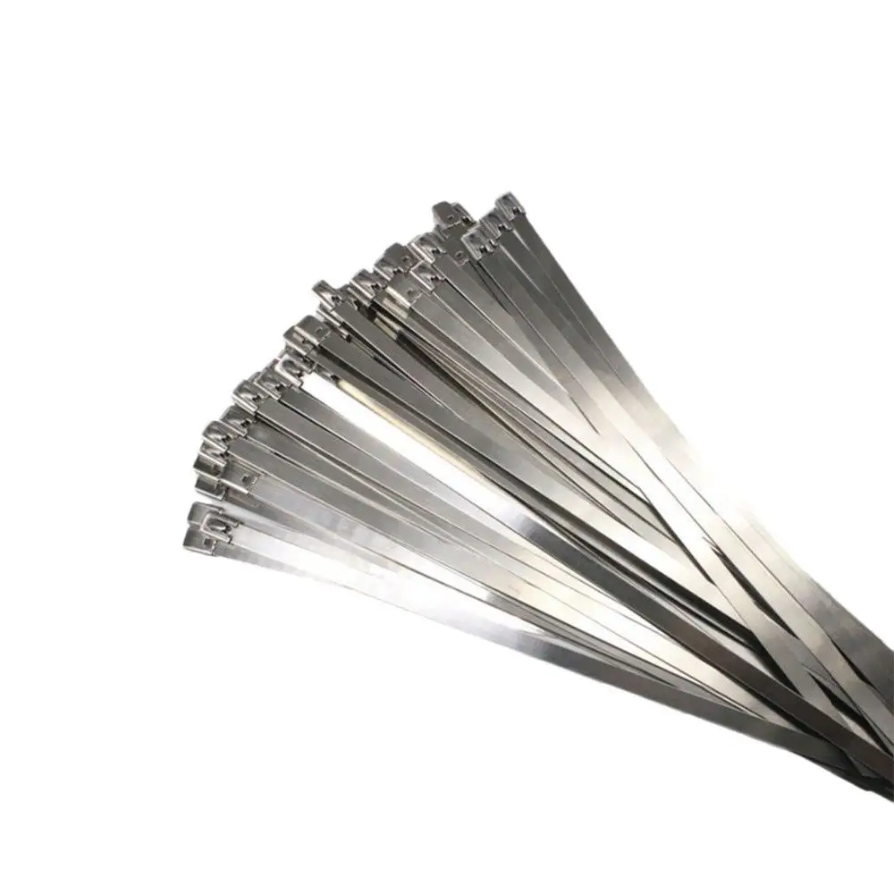 10pcs 7.9*400mm Cable Ties 304 Stainless Steel High Quality And Durable Zip Tie Straps Wholesale