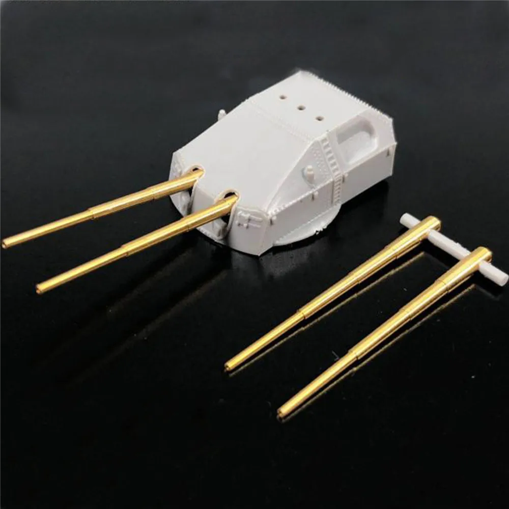 8pcs 203mm Metal Barrels Model for 1/350 Scale Prinz Eugen Heavy Cruiser Boat Battleship Model Parts