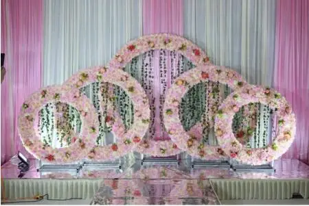 

Wedding props, iron artistic ring frame, circular arch, flower gate, wedding background decoration, stage background arrangement