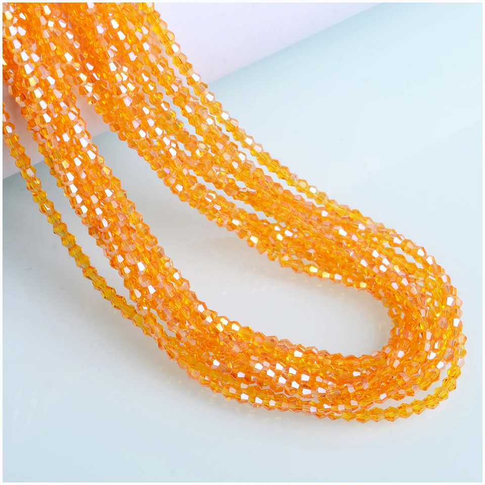 Hot sale 2mm AB Color Bicone Beads Jewelry Accossaries small Glass Bead