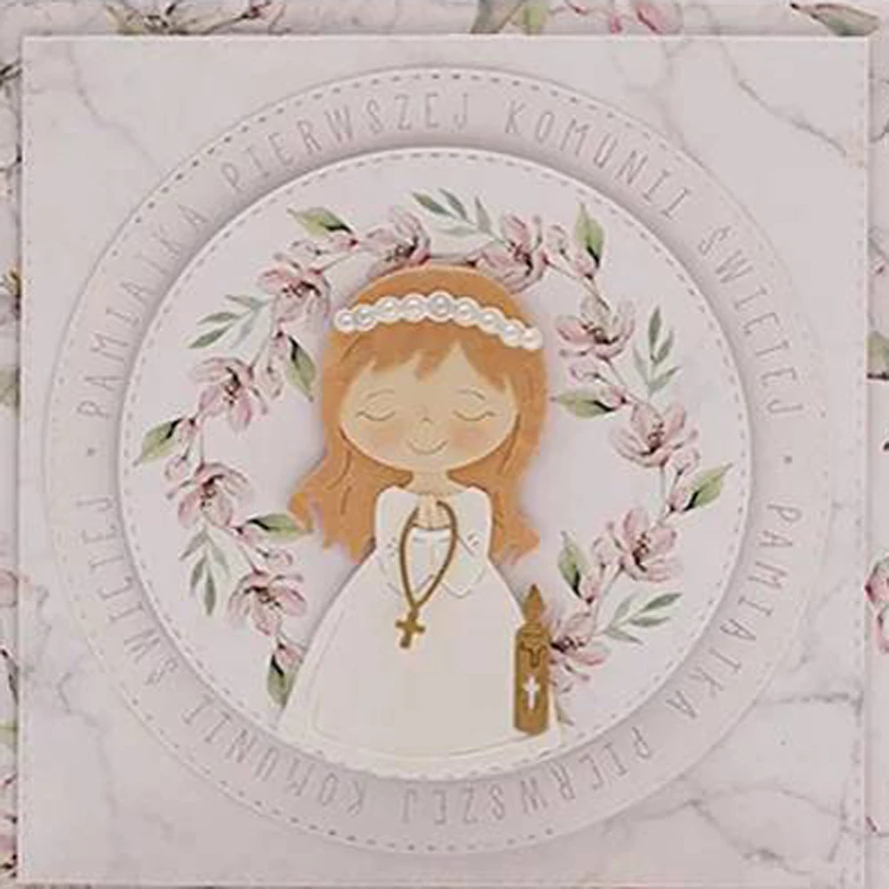 Metal dies set My first communion boy and girl para tarjetas mi primera comunión niño niña Metal Cutting Dies   DIY Crafts