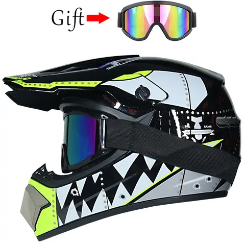 Motorcykelhjälm barn terränghjälm cykel downhill AM DH crosshjälm capacete motocross casco 12 best sales kors 250cc - №3