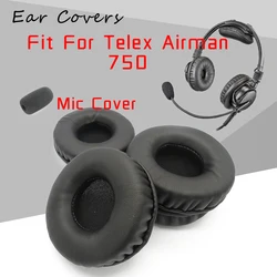 Airman750 Ear Pads For Telex Airman 750 Headphone Earpads Replacement Headset Ear Pad PU Leather Sponge Foam